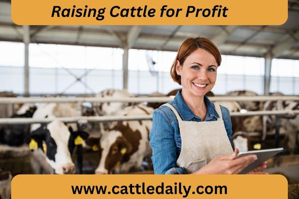 female manager working at cattle farm with tablet in hand