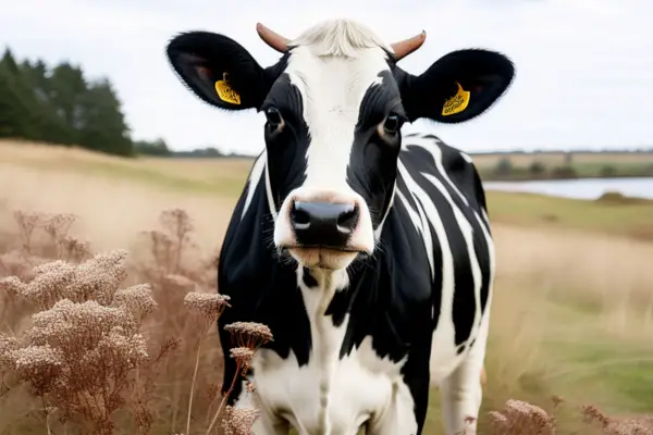  black and white Jersey cow