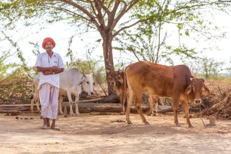 Cattle man is looking after his cattle's