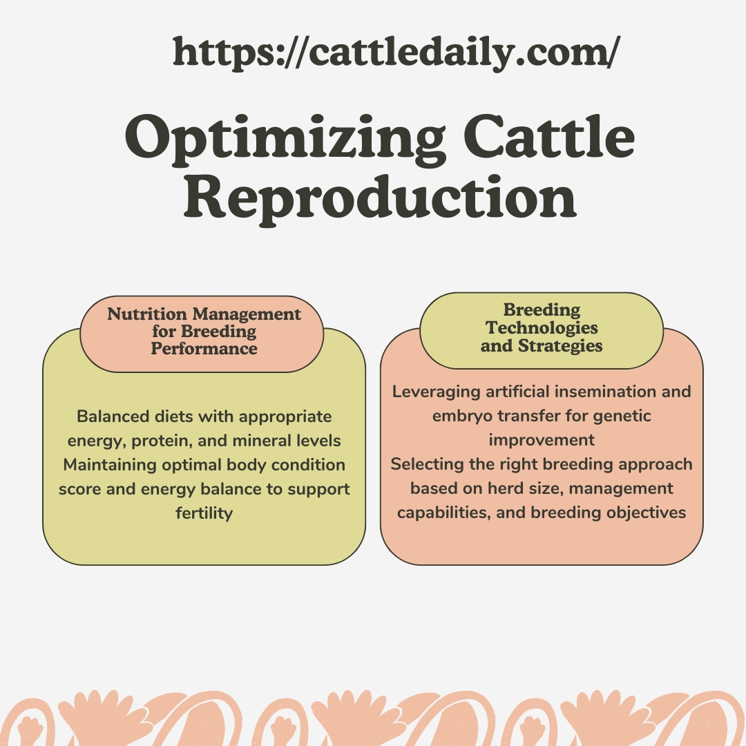 Infographic optimizing cattle reproduction