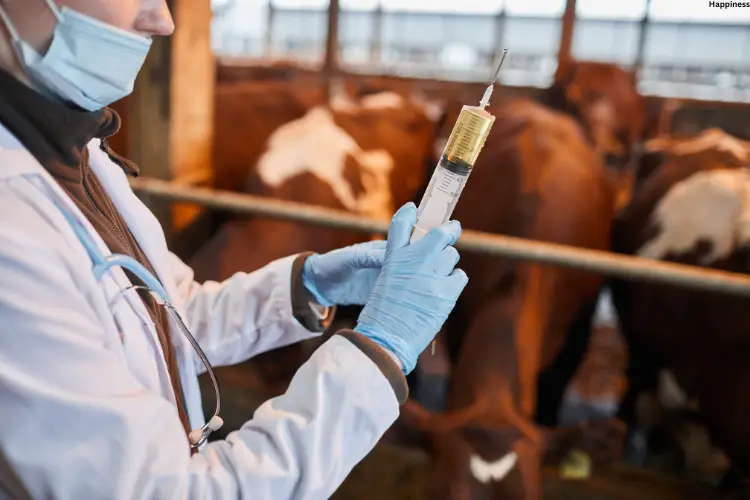 Vat is preparing vaccine for cattle's