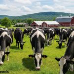 Holstein Friesian cattle breeds in farm