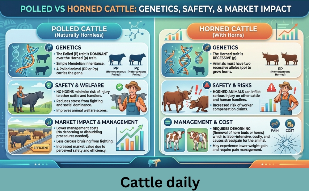 Polled vs Horned Cattle: Genetics, Safety, and Market Impact - Cattle Daily