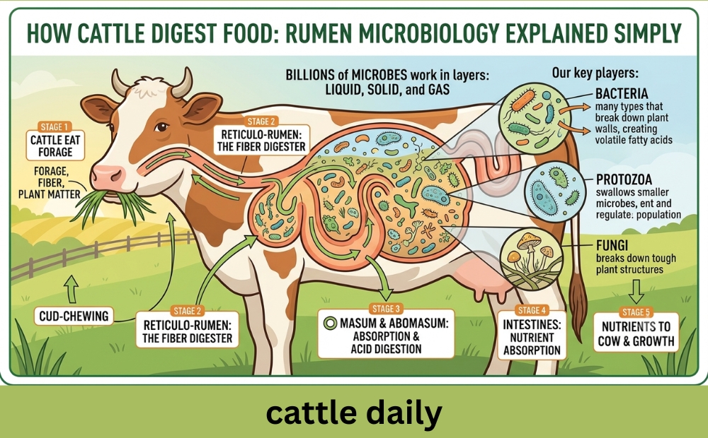 How Does Rumen Work How Cattle Digest Food: Rumen Microbiology Explained Simply - Cattle Daily