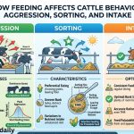 How Feeding Affects Cattle Behavior: Aggression, Sorting, and Intake