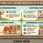 Why Do Some Cattle Become Aggressive After Weaning