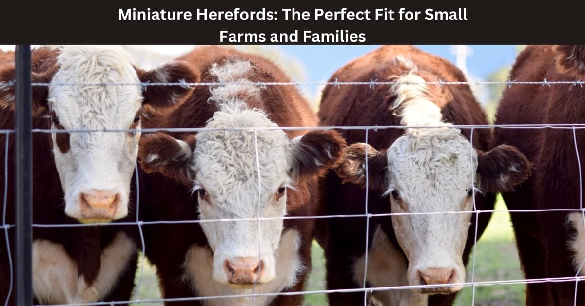Mini Cooking Cattle Miniature Herefords: Ideal Cattle for Small Farms & Families