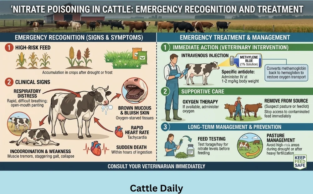 Nitrate Poisoning in Cattle: Emergency Recognition and Treatment