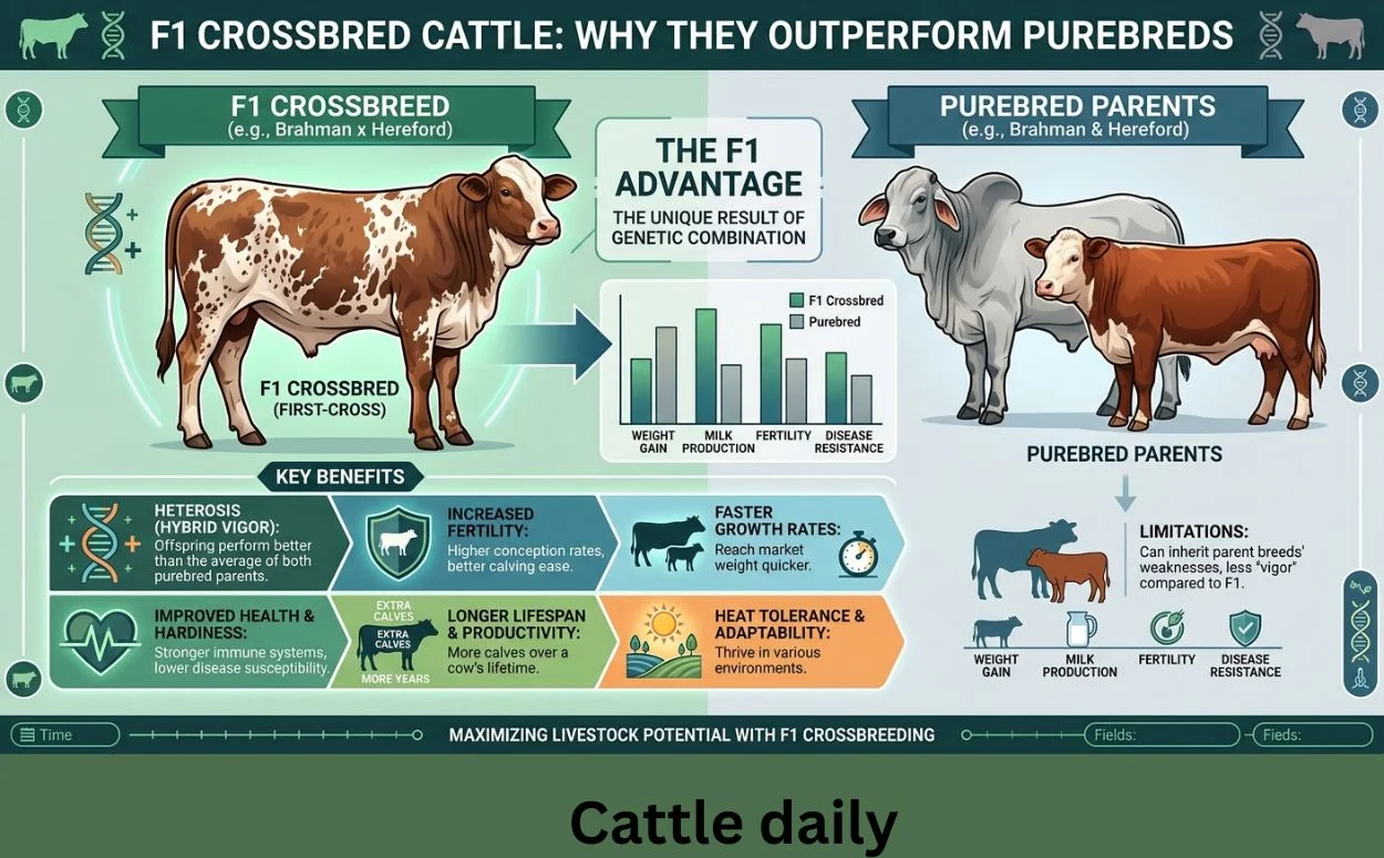 F1 Crossbred Cattle: Why They Outperform Purebreds